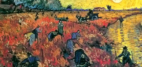Vincent vanGogh_The Red Vineyard at Arles_PD featured