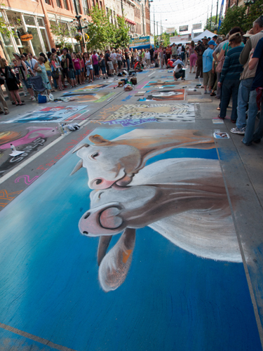 June chalk art festival, Denver, Colorado