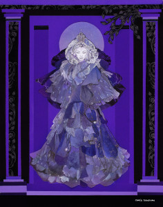 Blue Star Goddess Monochromatic Apparition Series~ Blue-Violet Chris Donovan