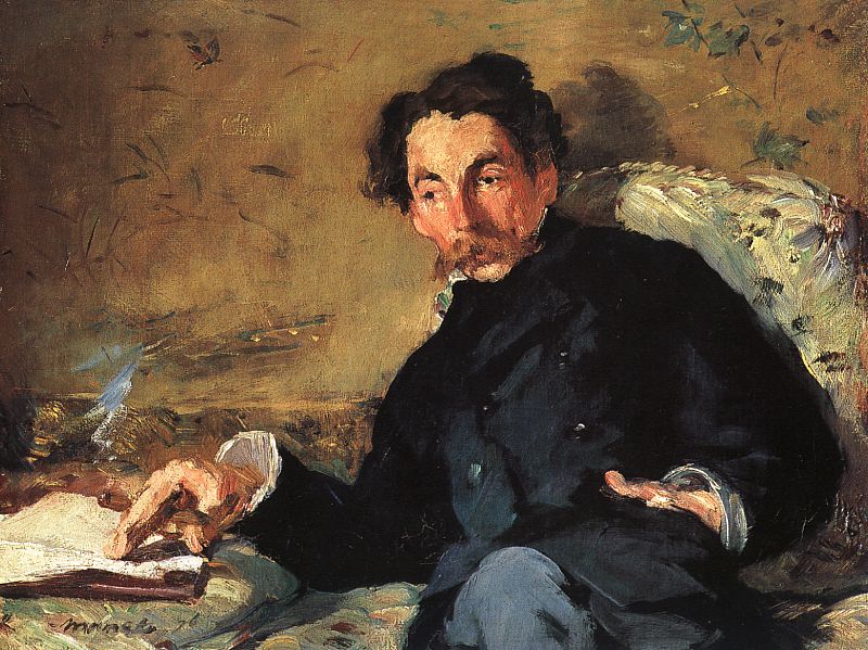 Portrait of StéphaneMallarmé” by  Édouard Manet [Public domain], via Wikimedia Commons